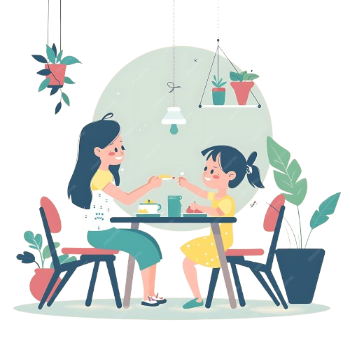 Kids at Cafe